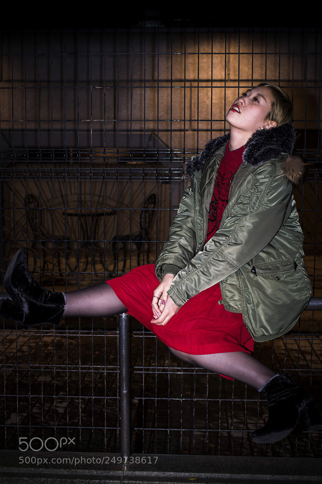 Pentax KP sample photo. Street portrait, japanese singer photography