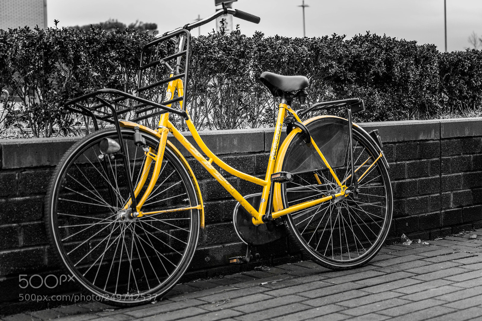Canon EOS 600D (Rebel EOS T3i / EOS Kiss X5) sample photo. Yellow bike photography