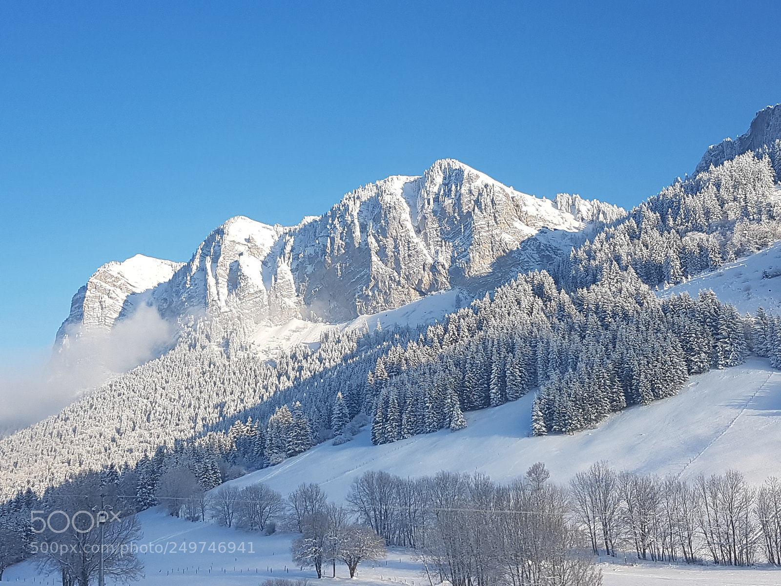 Samsung Galaxy S7 sample photo. Montagne sous la neige photography