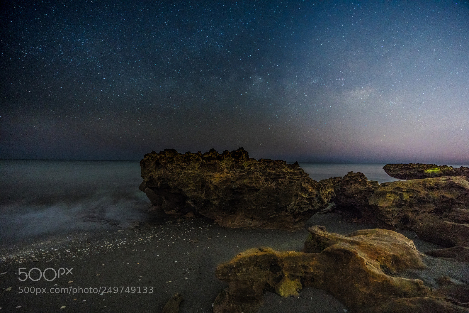 Sony a7R III sample photo. Coral cove milkyway rocks photography