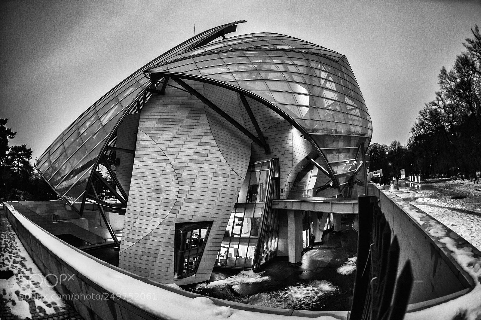 Nikon D700 sample photo. Fondation louis vuitton photography