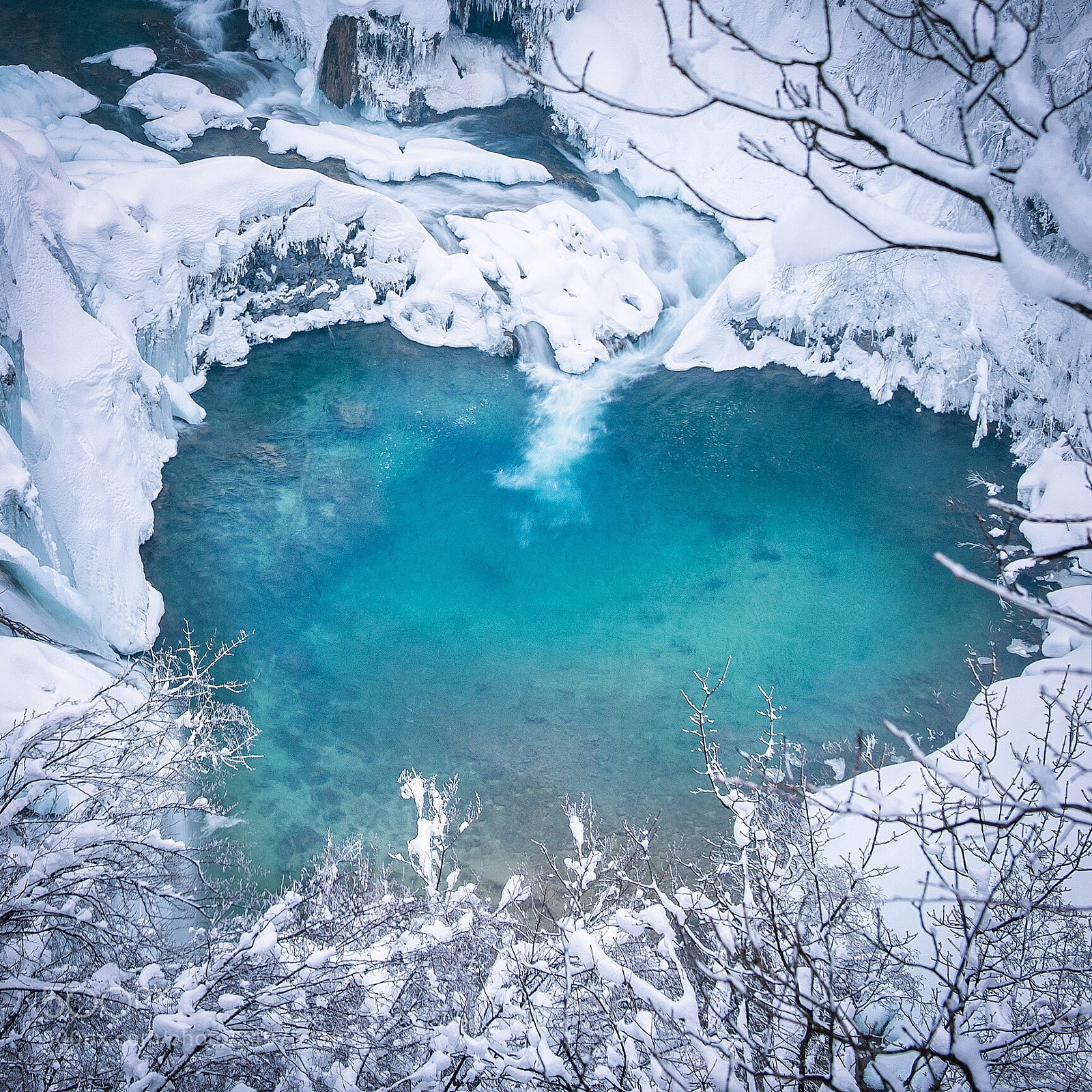 Nikon D3X sample photo. Emerald heart. plitvice lakes photography