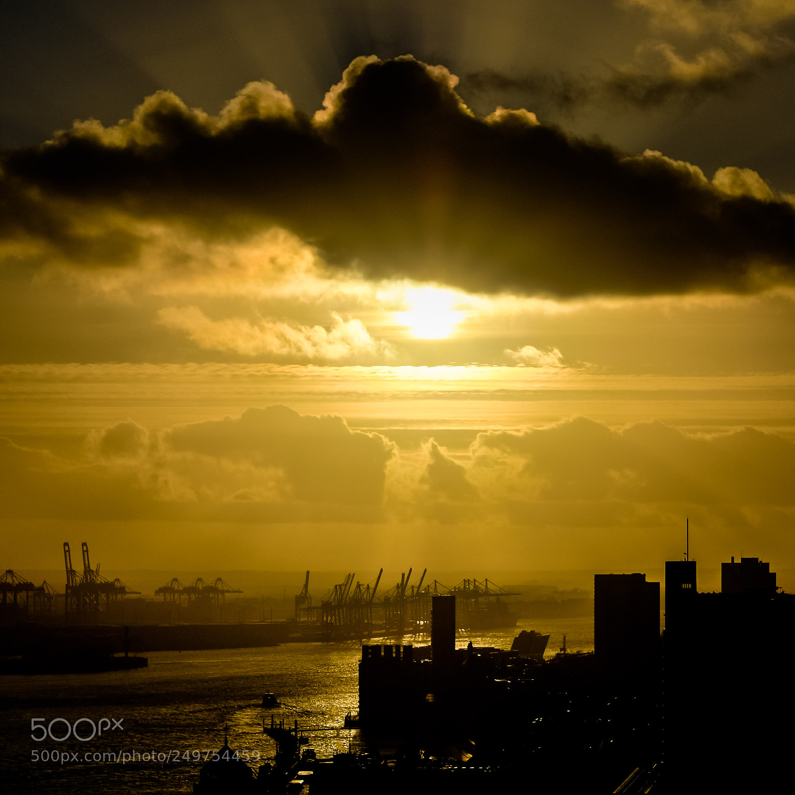 Fujifilm X-T2 sample photo. Hamburg harbour photography
