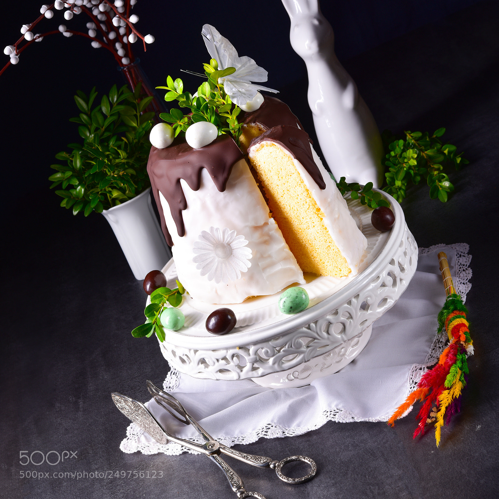 Nikon D810 sample photo. Cooked easter cake photography