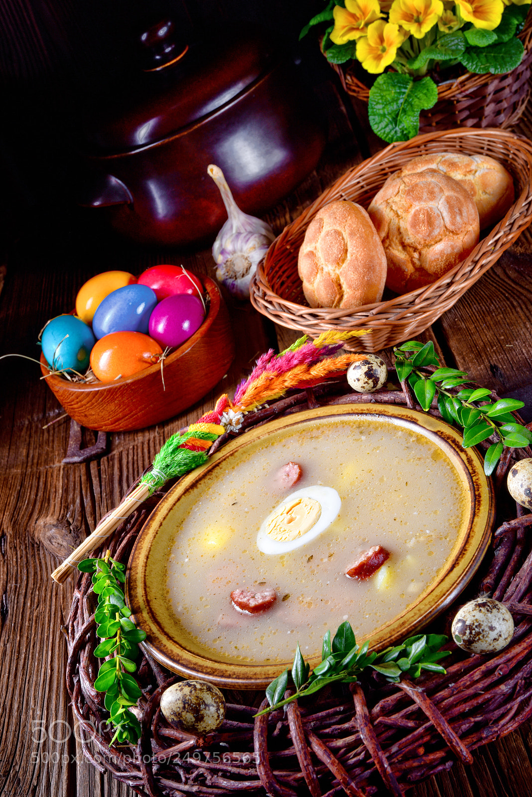 Nikon D810 sample photo. Sour rye soup photography