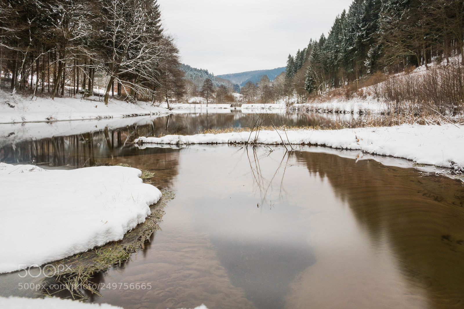 Canon EOS 750D (EOS Rebel T6i / EOS Kiss X8i) sample photo. Snowy lake photography