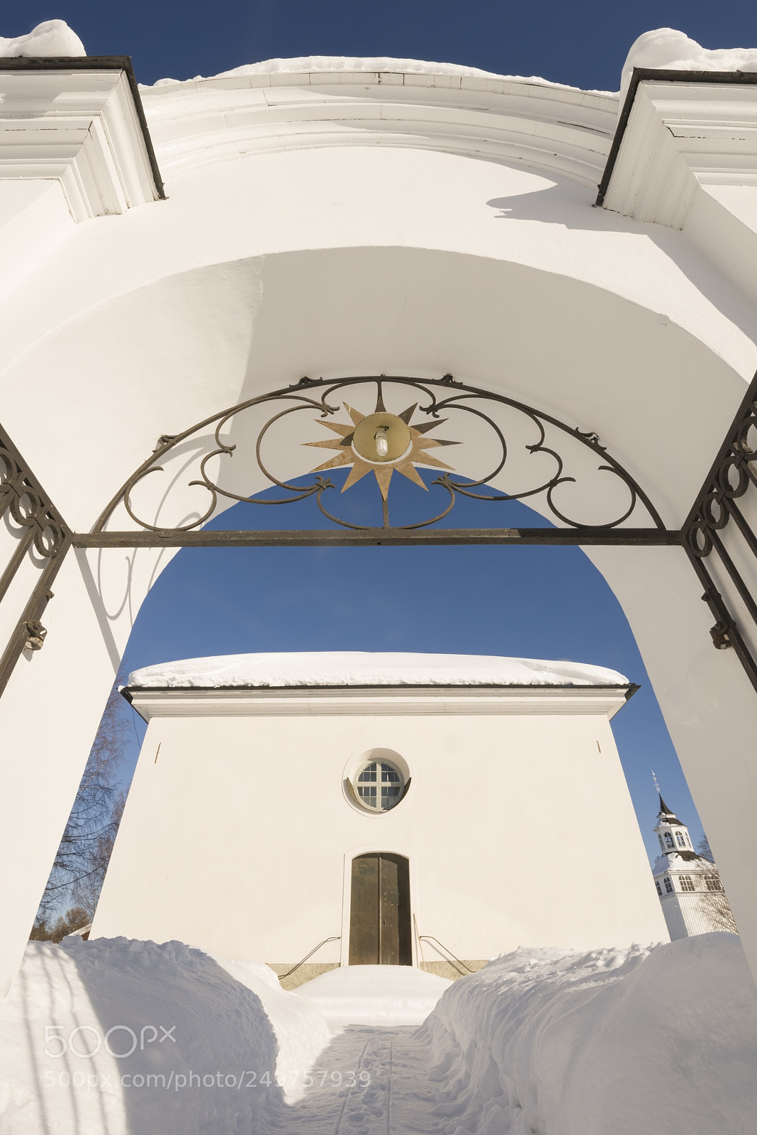 Nikon D810 sample photo. Gate towards a church photography