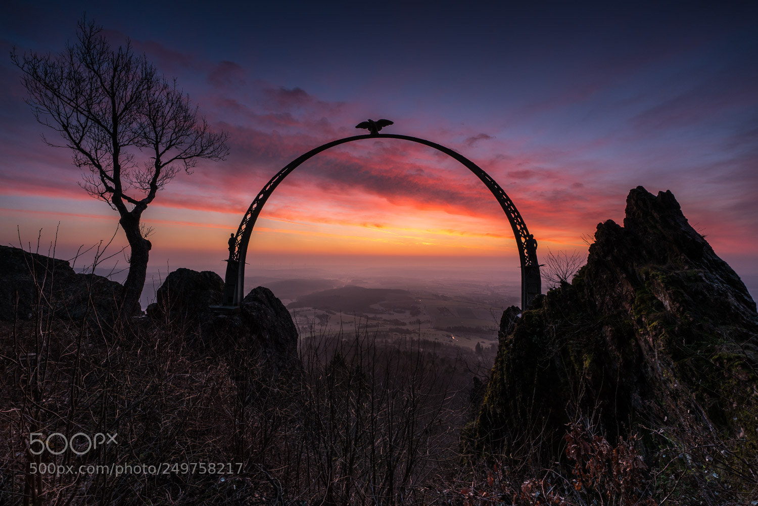 Sony a7R II sample photo. Red sky above the photography