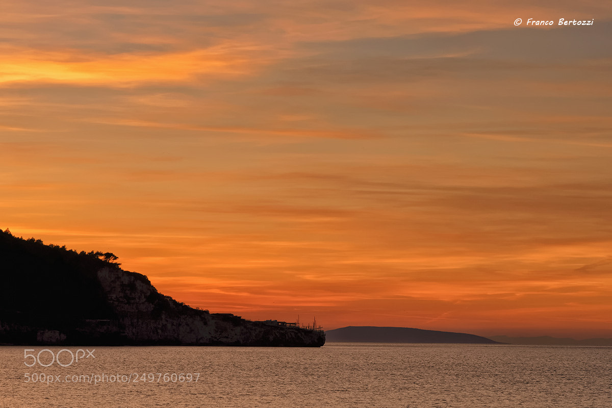 Nikon D610 sample photo. Peschici sunset photography