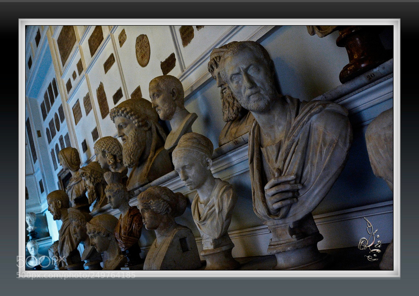 Nikon D70 sample photo. Musei capitolini, roman busts photography