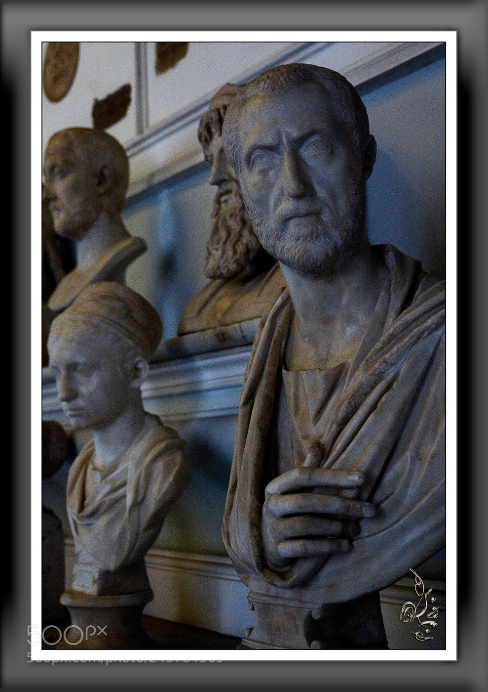Nikon D70 sample photo. Musei capitolini, roman bust photography