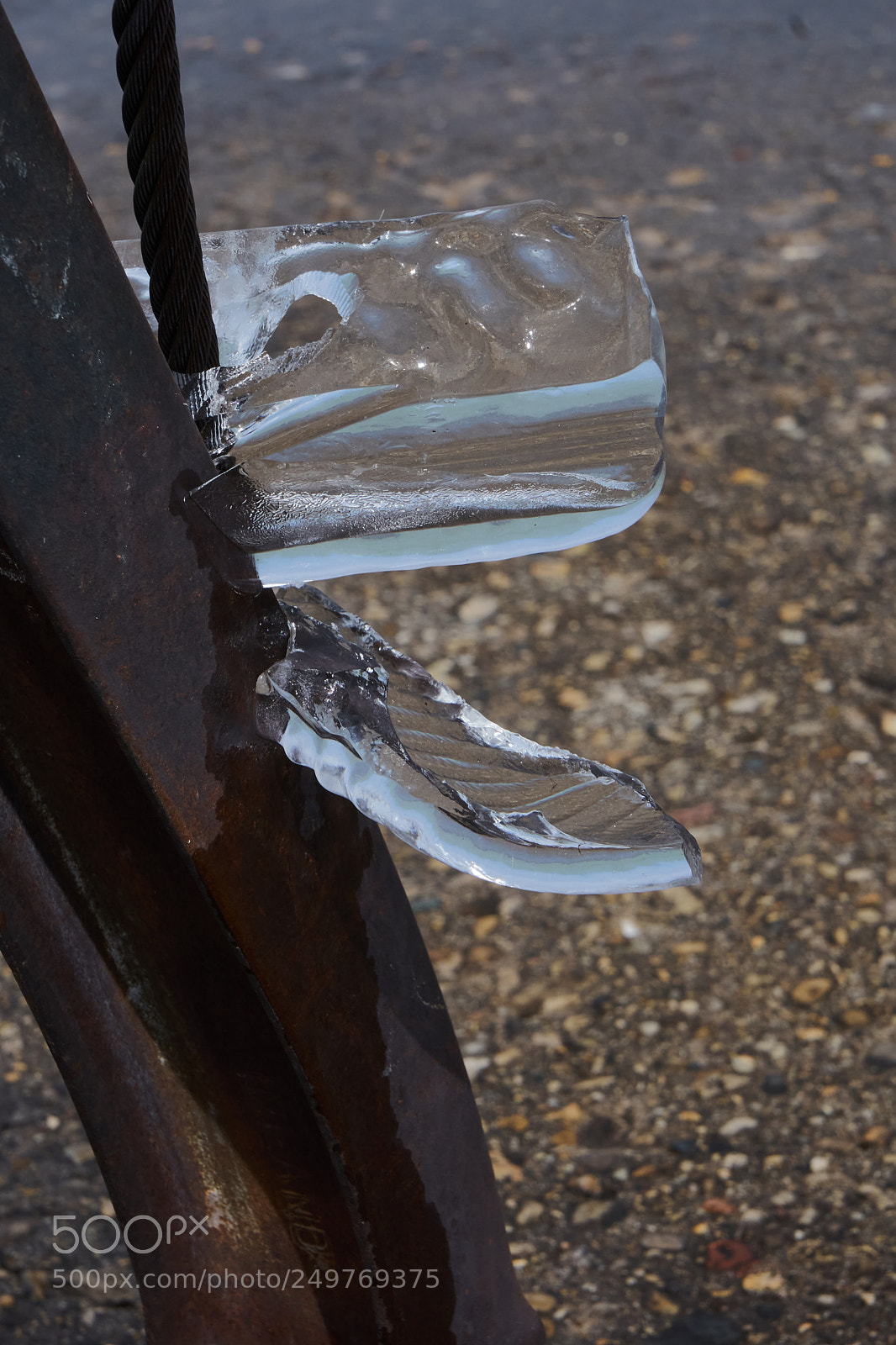 Sony a6300 sample photo. Ice on iron photography