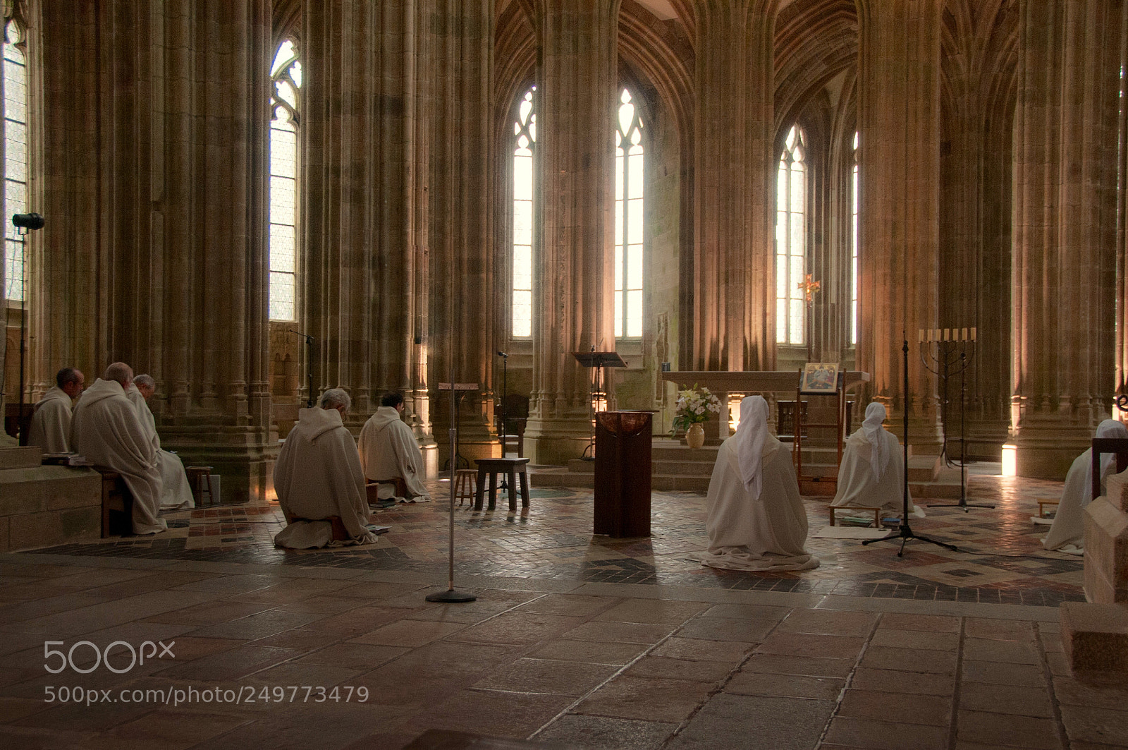 Nikon D300 sample photo. Monks praying at mount photography