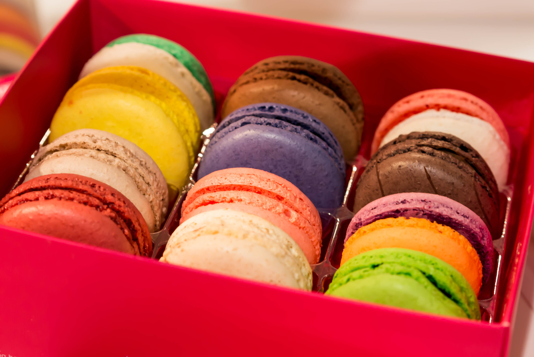 Olympus PEN E-PM2 sample photo. Macaroons gift box photography