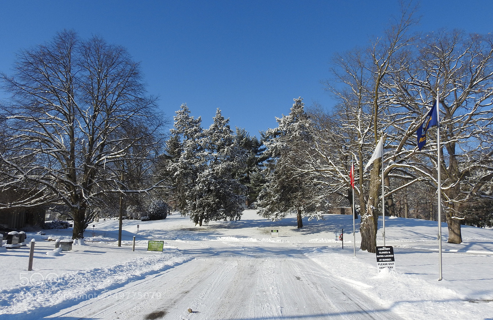 Nikon Coolpix P900 sample photo. Snow covered cemetery photography