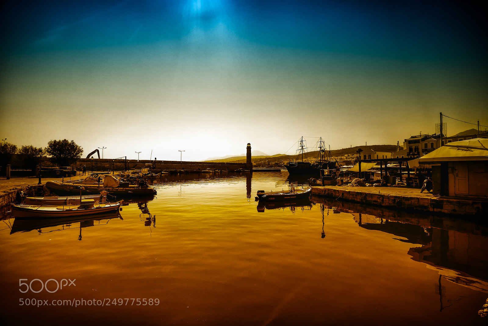 Nikon D800 sample photo. Sunset at rethymno photography