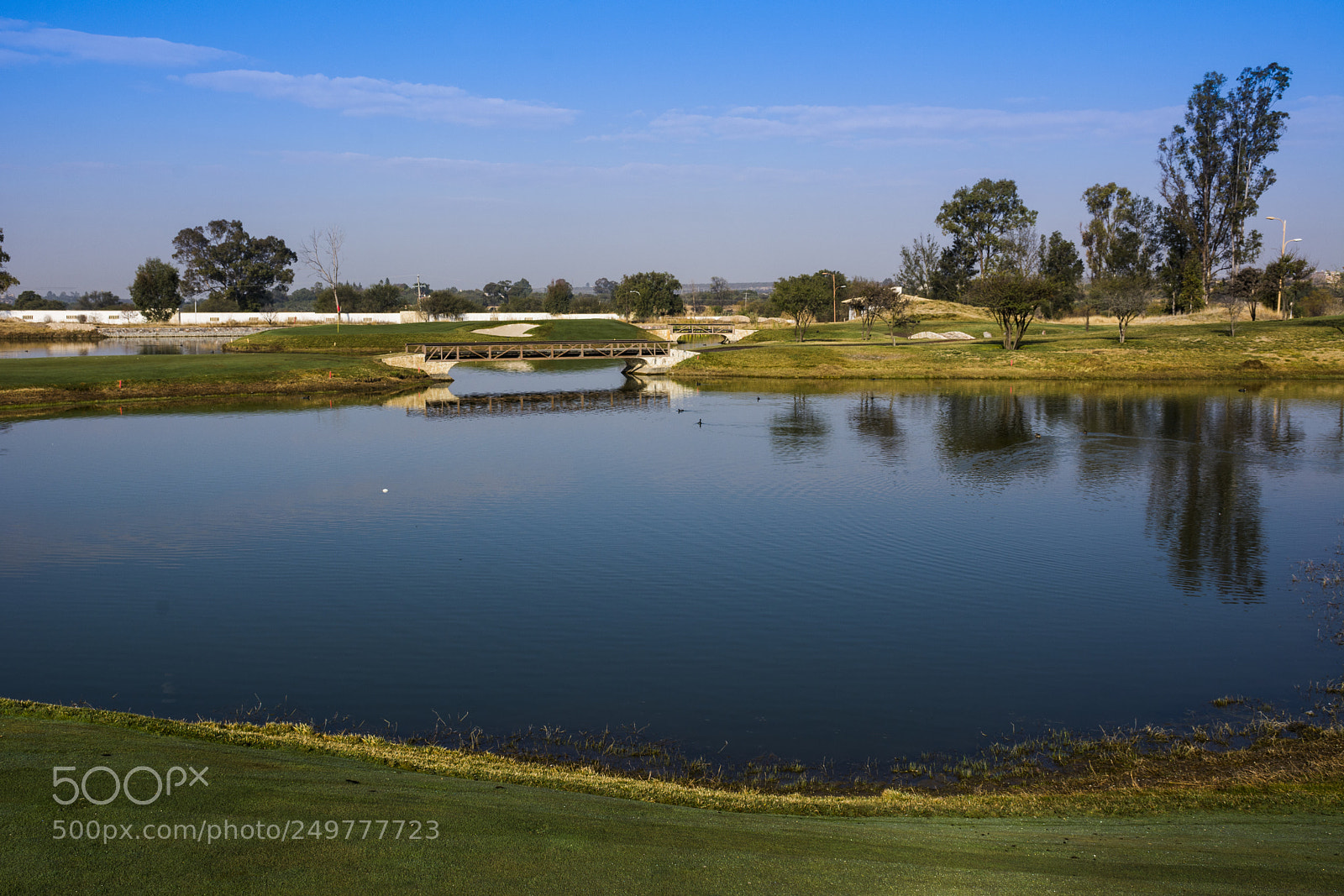 Nikon D7100 sample photo. Lake on the golf photography