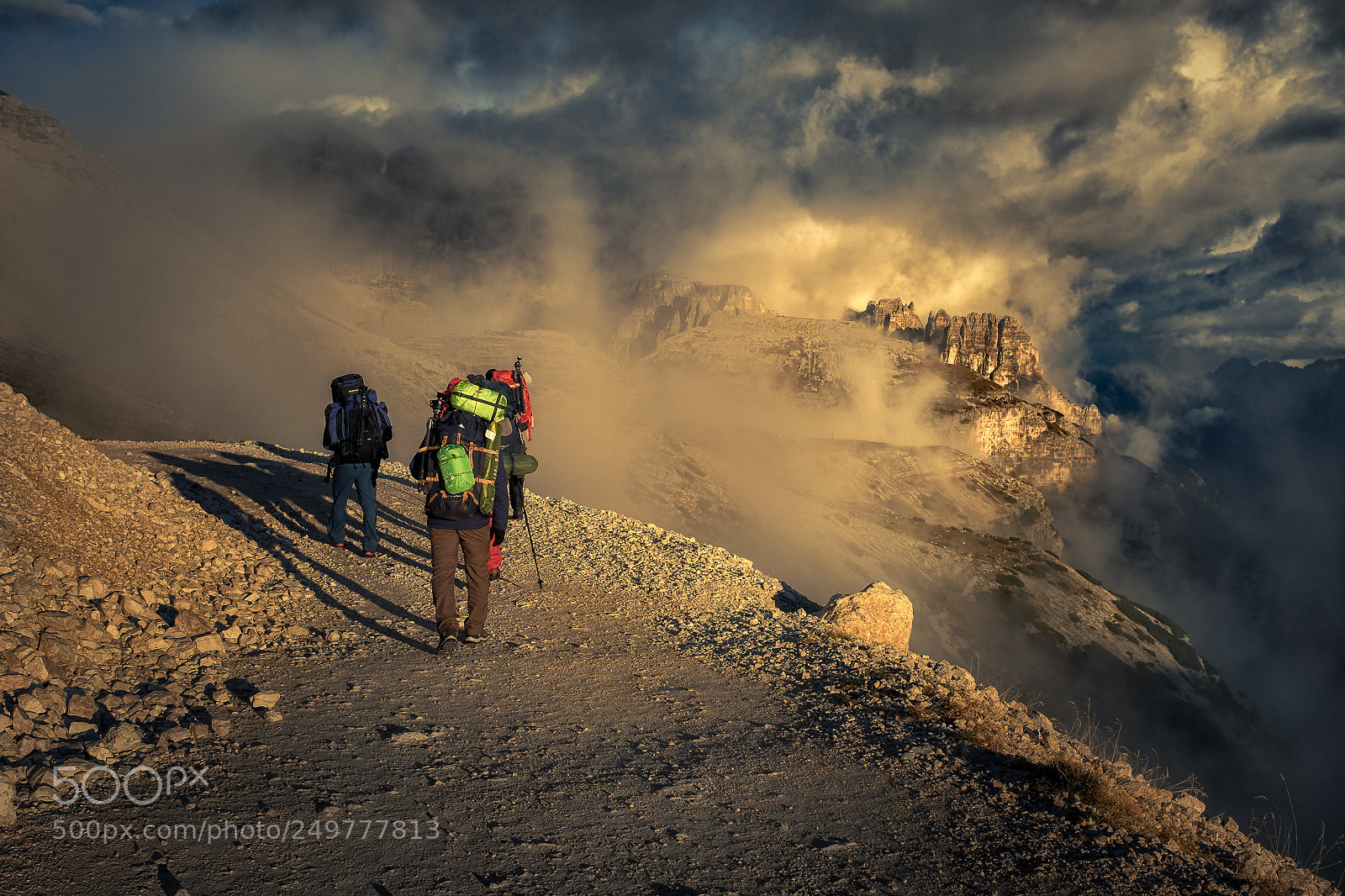 Fujifilm X100T sample photo. Hikers in the sunset photography