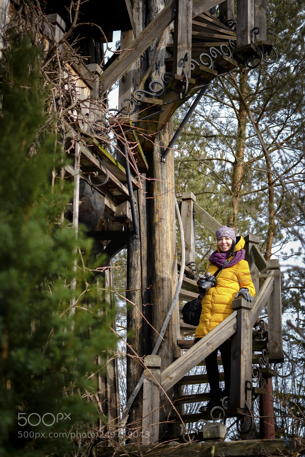 Nikon D7100 sample photo. Photographer and the windmill. photography