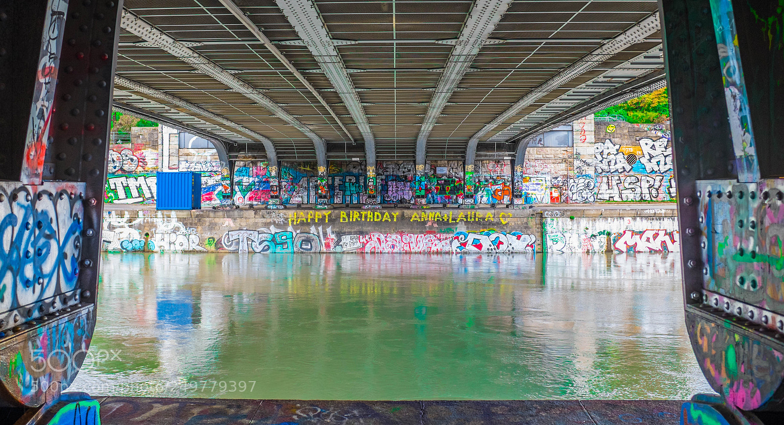 Fujifilm X100T sample photo. Graffiti bridge photography