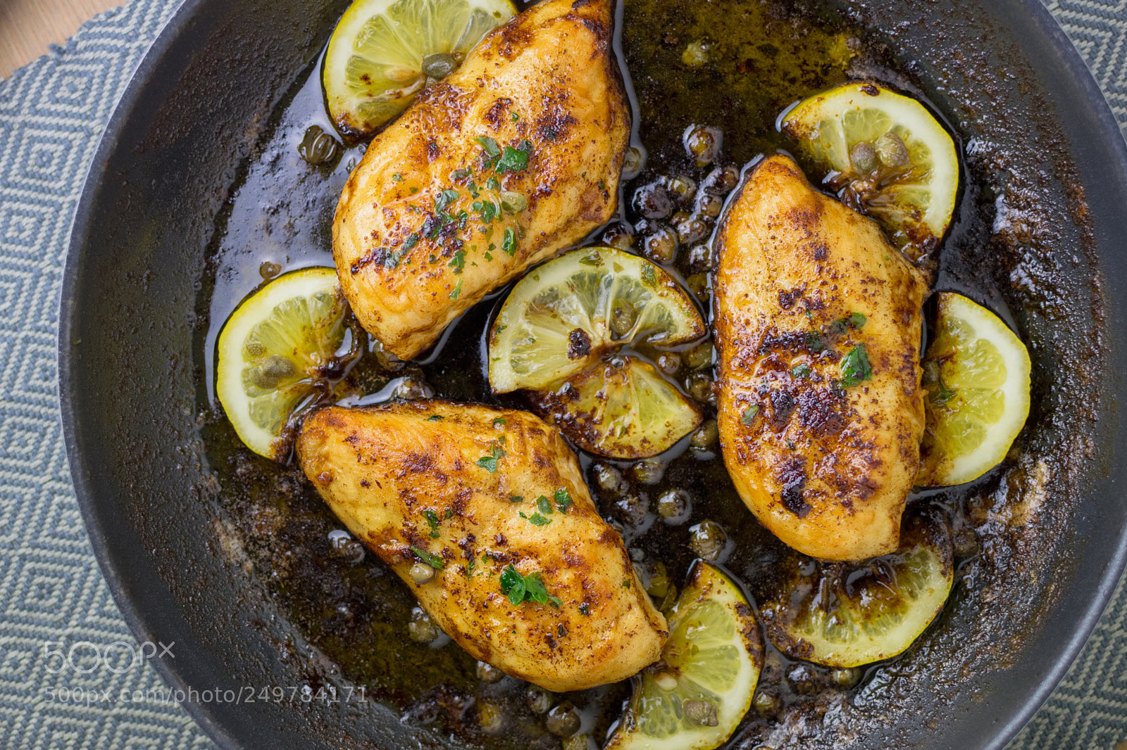 Nikon D3300 sample photo. Lemon chicken piccata in photography