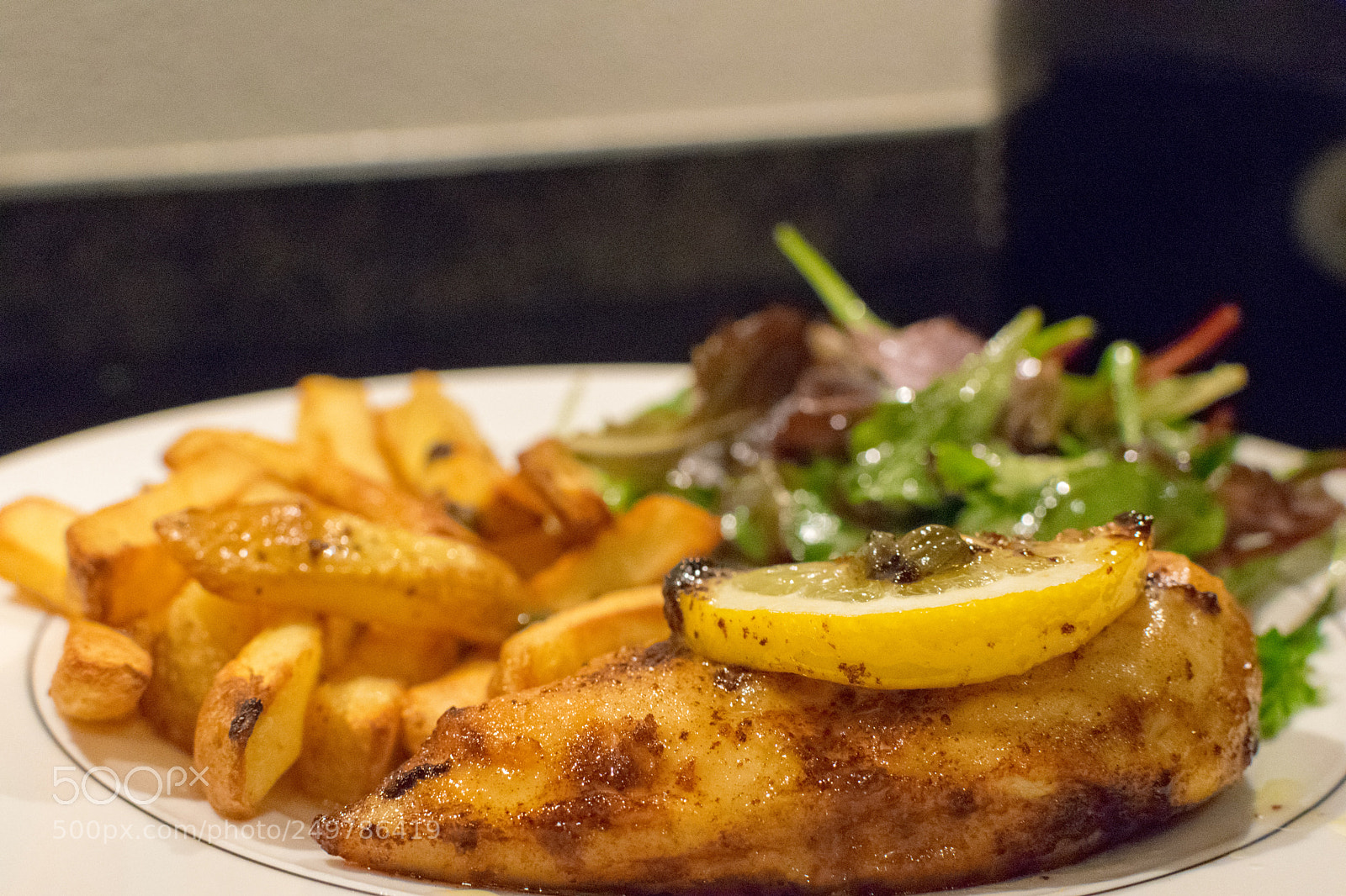 Nikon D3300 sample photo. Lemon chicken piccata in photography