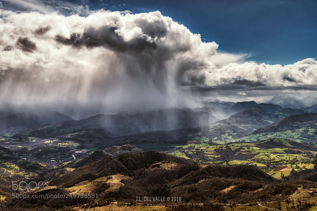 Nikon D800 sample photo. Lluvia en los valles photography