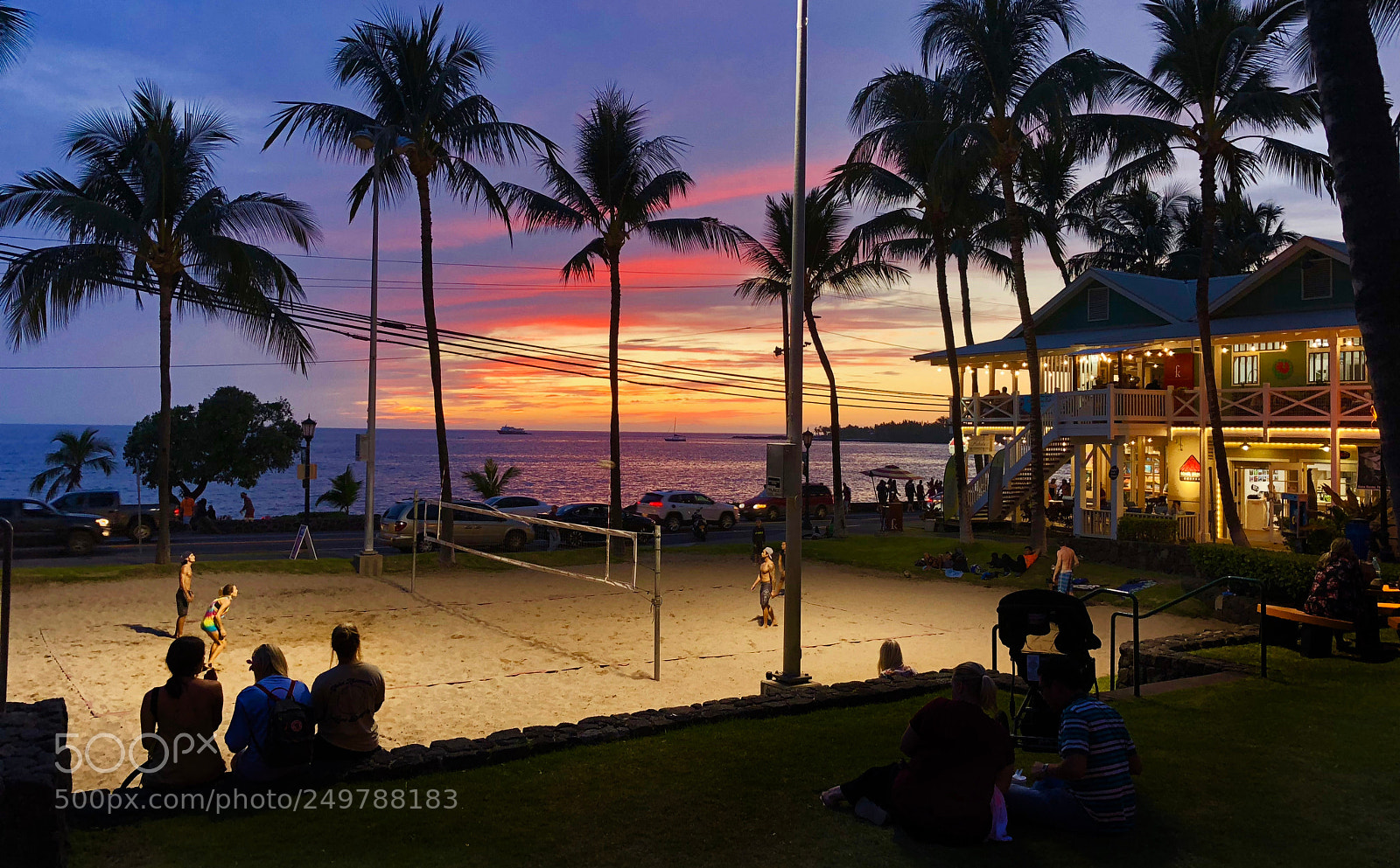 Apple iPhone X sample photo. Sunset volleyball photography