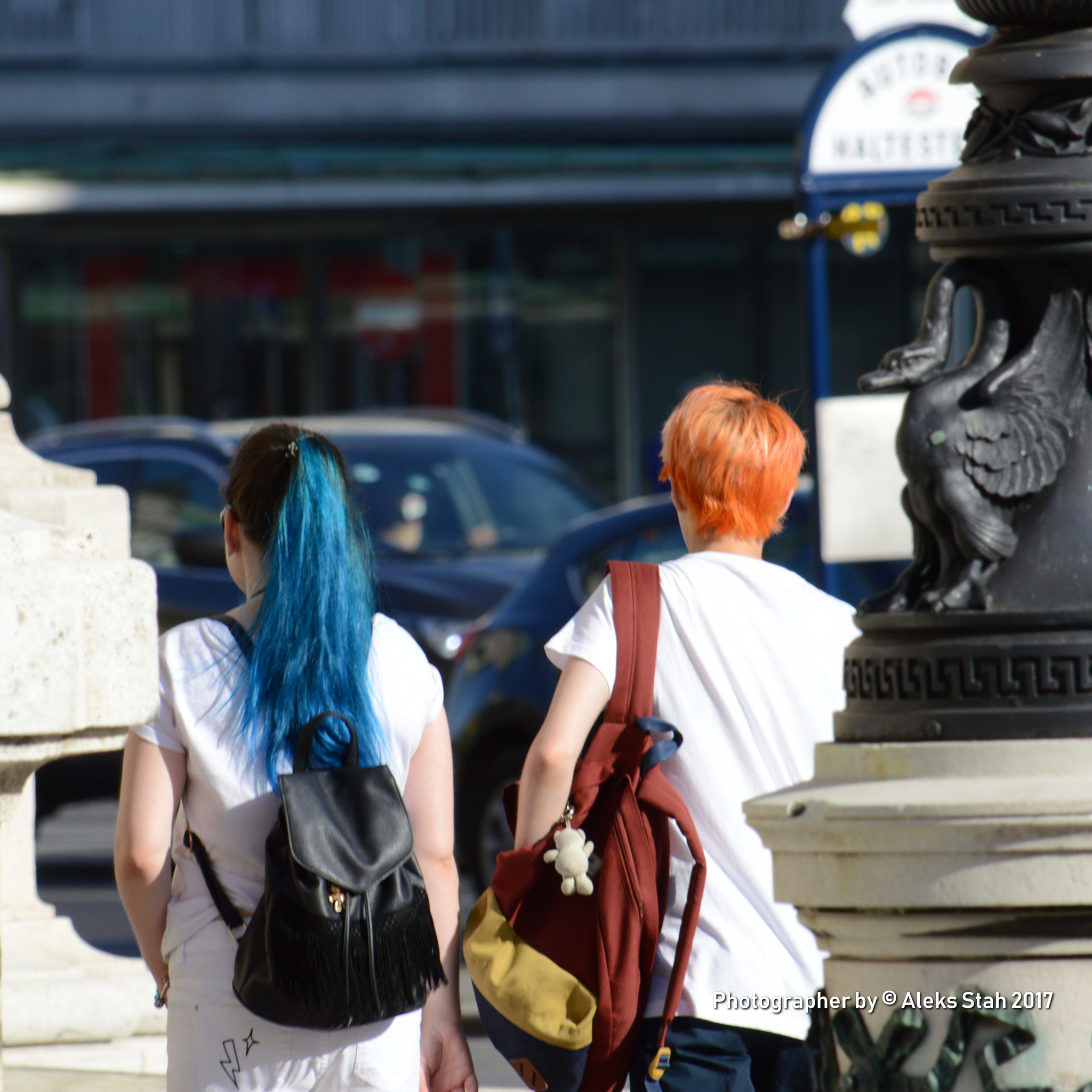 Nikon D3200 sample photo. Girls with multi-colored hair photography