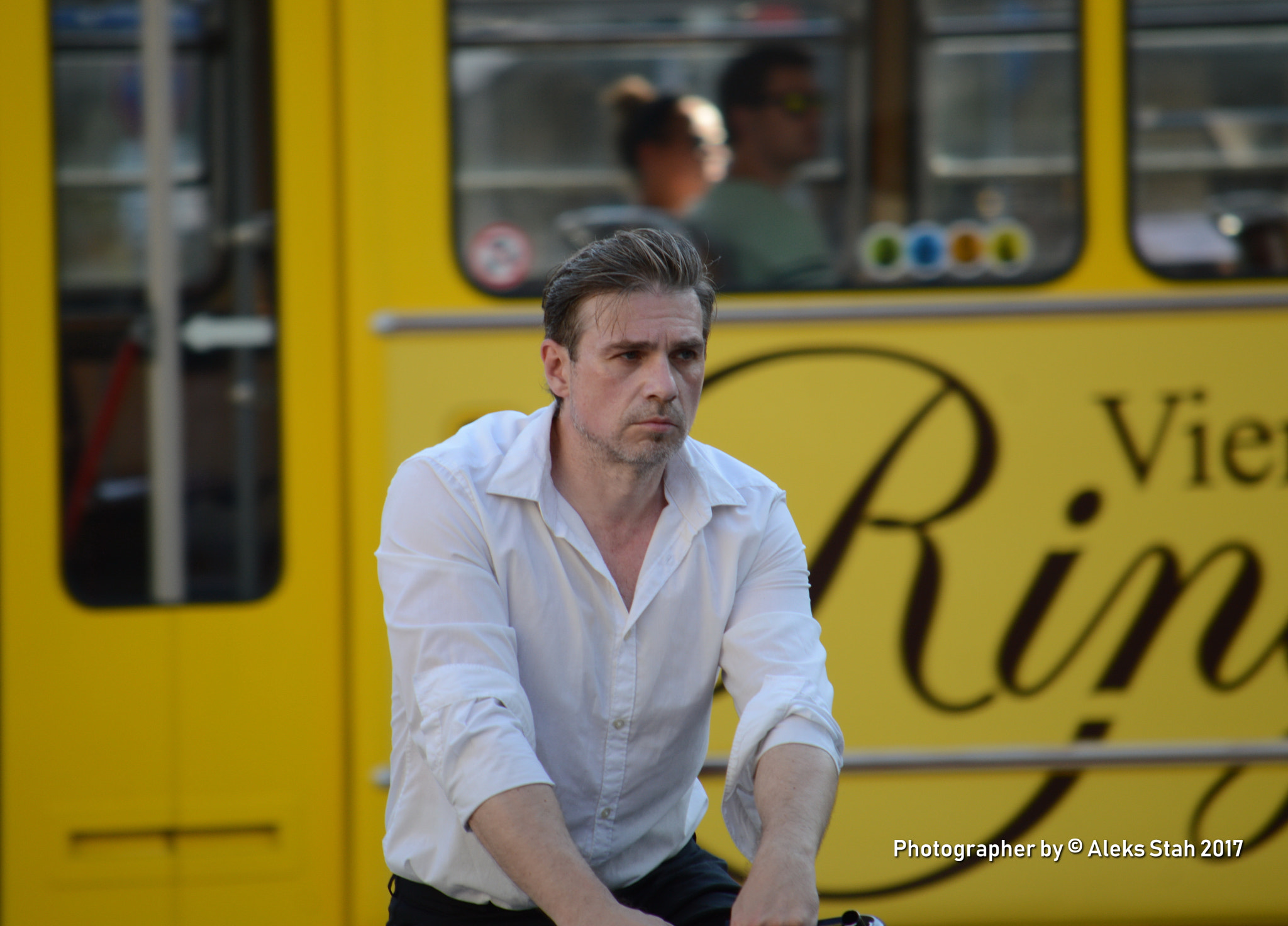 Nikon D3200 sample photo. Man on a bicycle photography