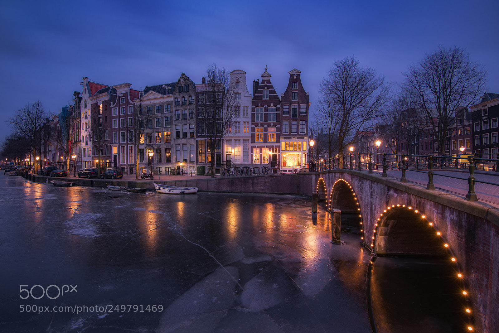 Nikon D810 sample photo. Frozen canal photography