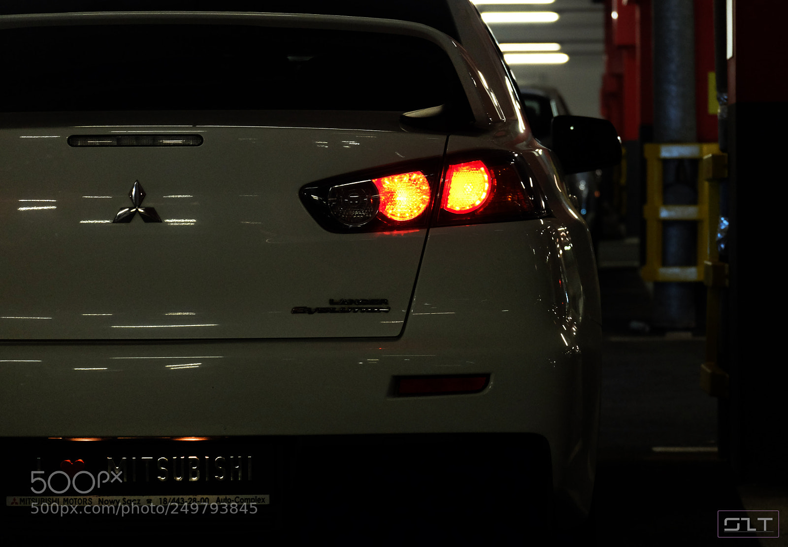 Fujifilm X-M1 sample photo. Mitsubishi evo x photography