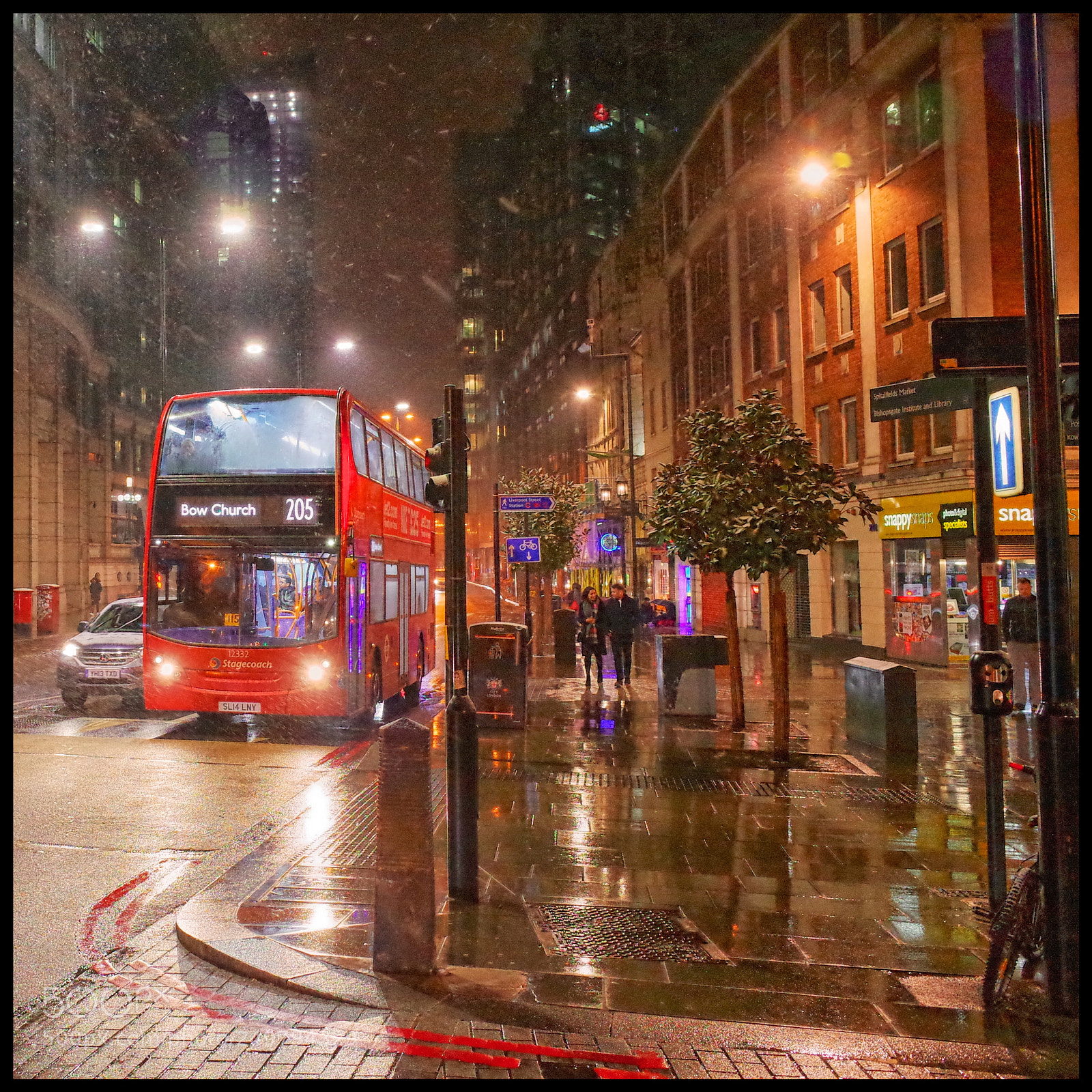 Ricoh GR sample photo. Snowy london photography