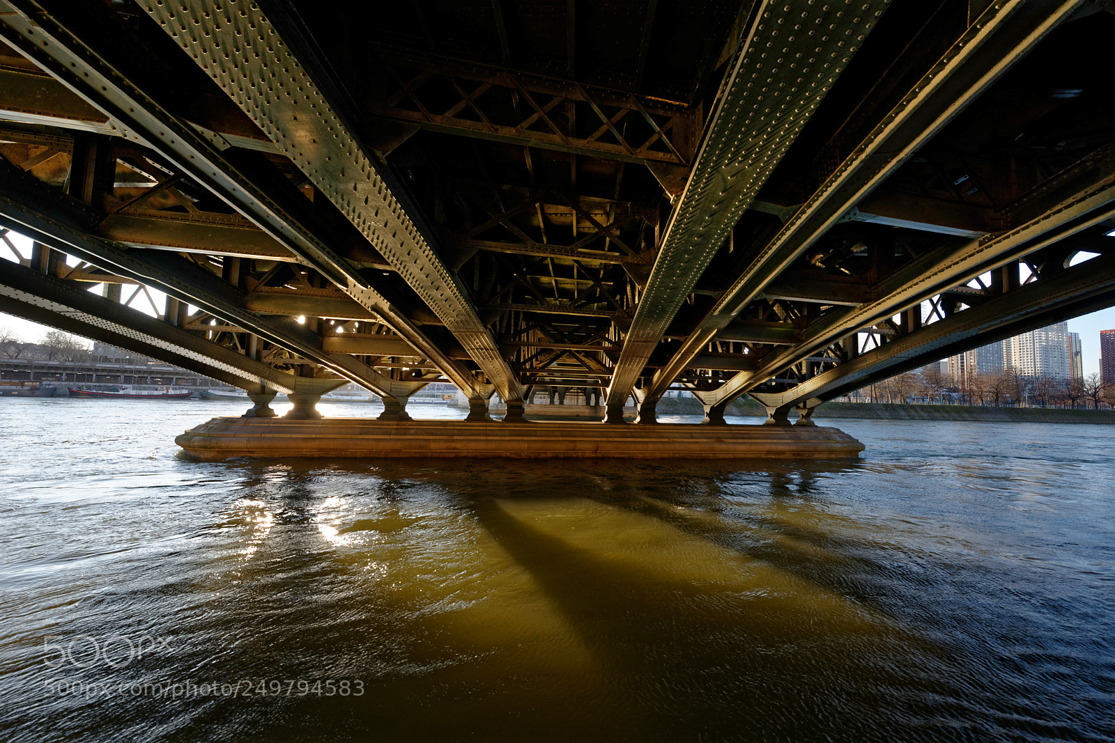 Nikon D610 sample photo. Sunrise under the bridge photography