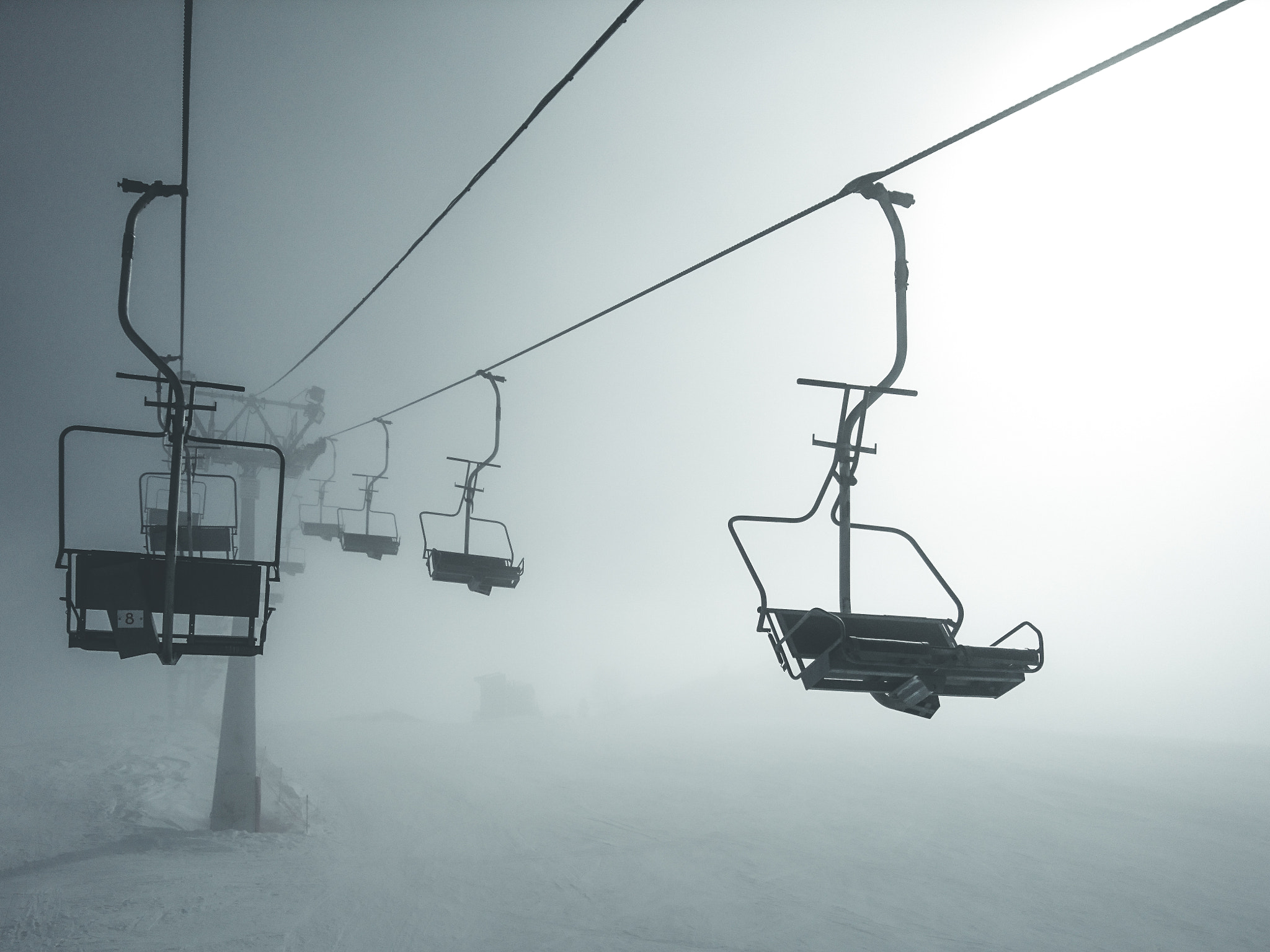 Sony Xperia X Compact sample photo. Ski lift photography