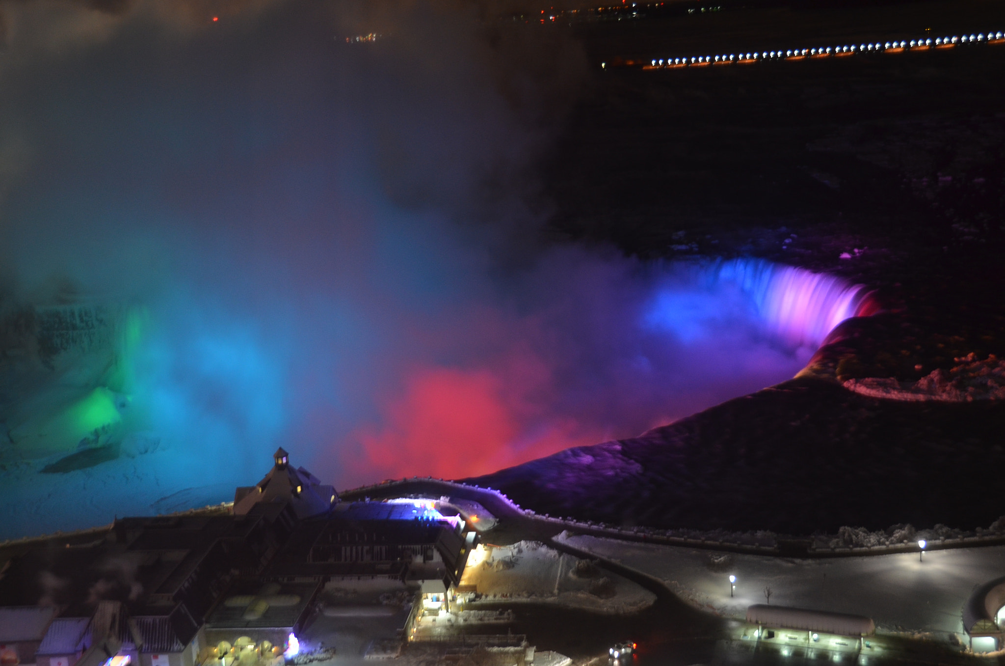 Nikon D5100 sample photo. Niagara at night photography