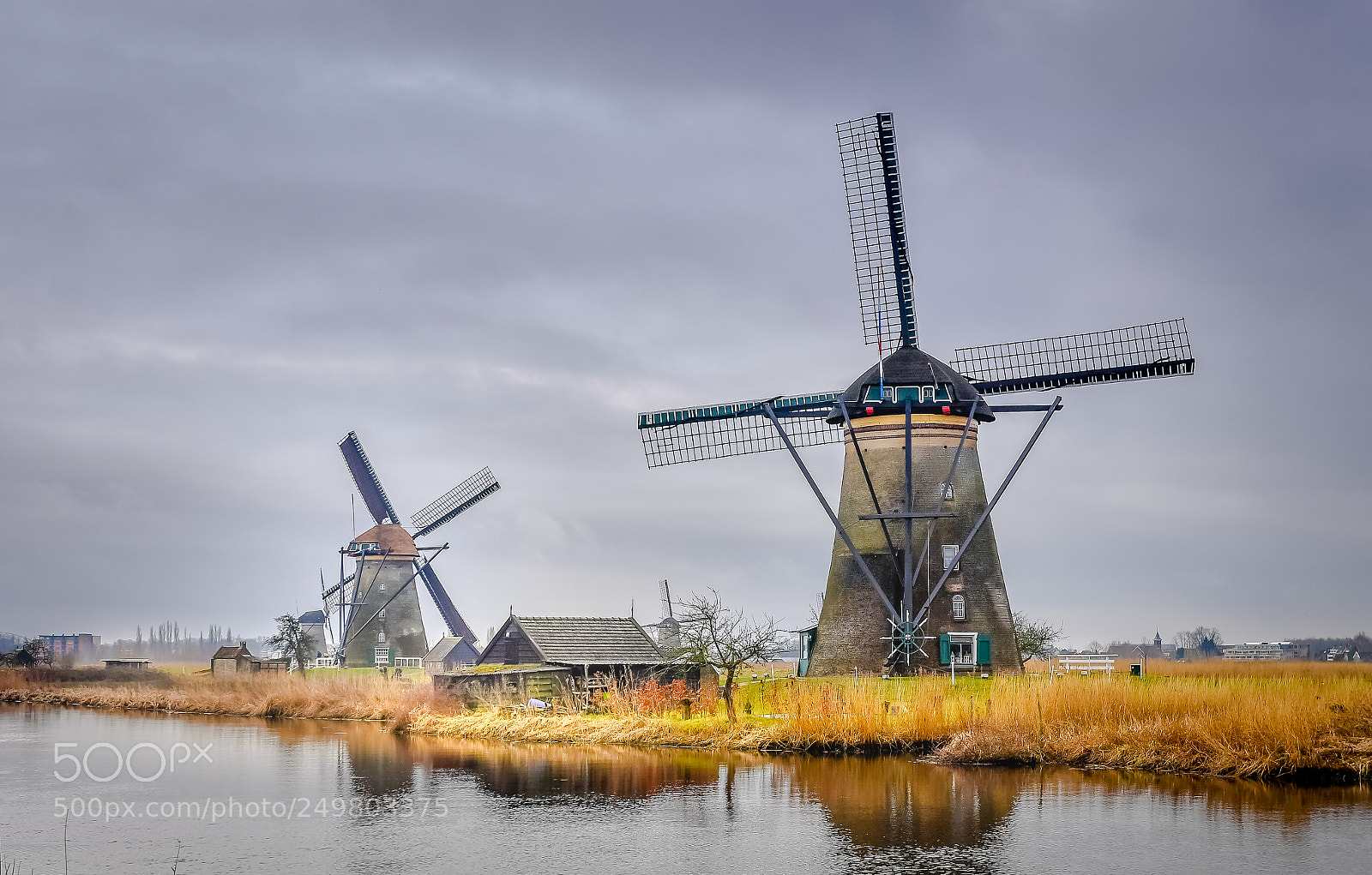 Nikon D5 sample photo. Windmills at kinderdijk photography