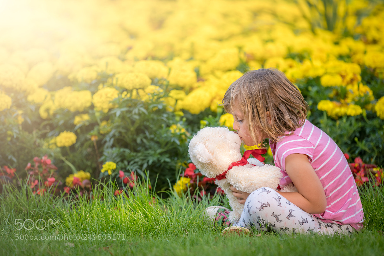Sony a7R II sample photo. Girl with teddy photography