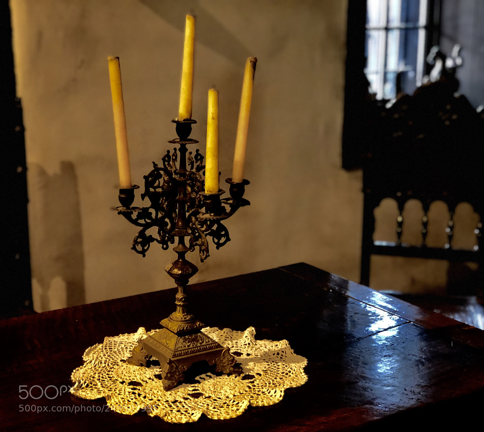 Apple iPhone 8 Plus sample photo. Candle in the darkness photography