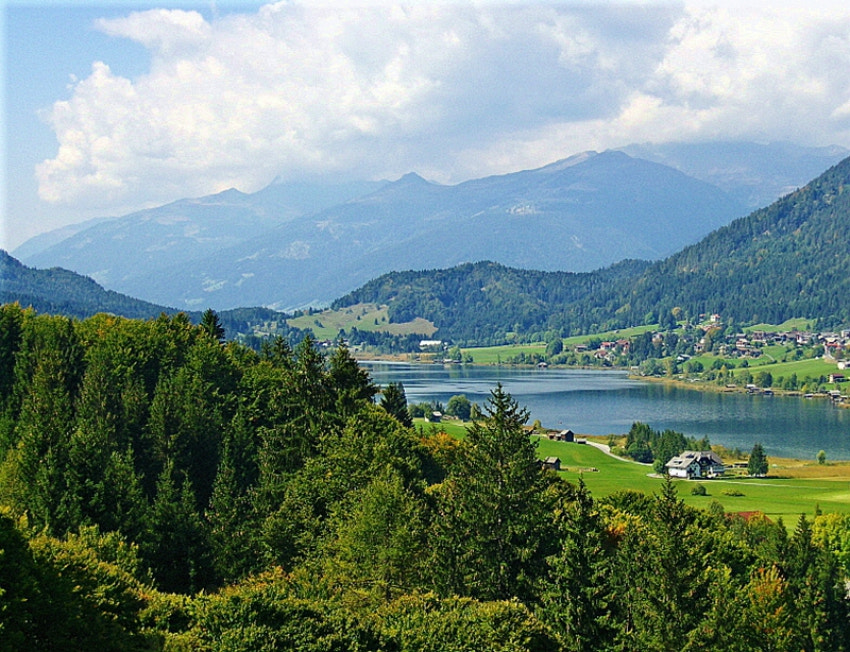HP PHOTOSMART R927  (V01.00) sample photo. Lake weissensee & techendorf photography