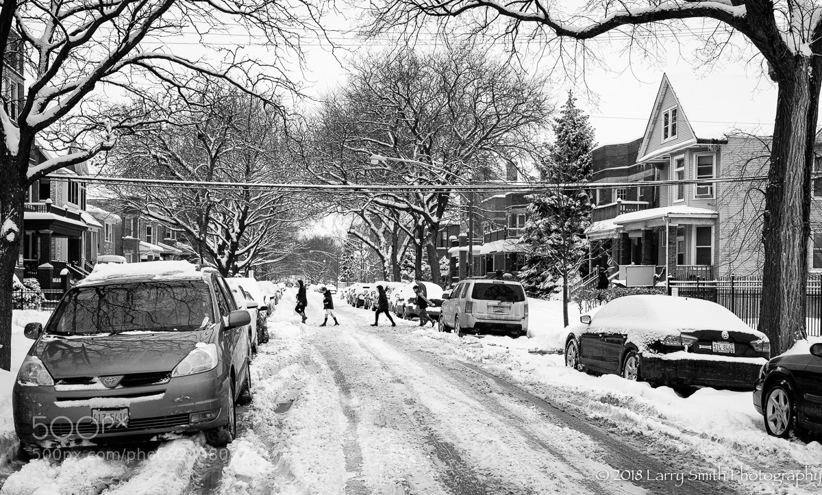 Fujifilm X100S sample photo. Winter crossing photography