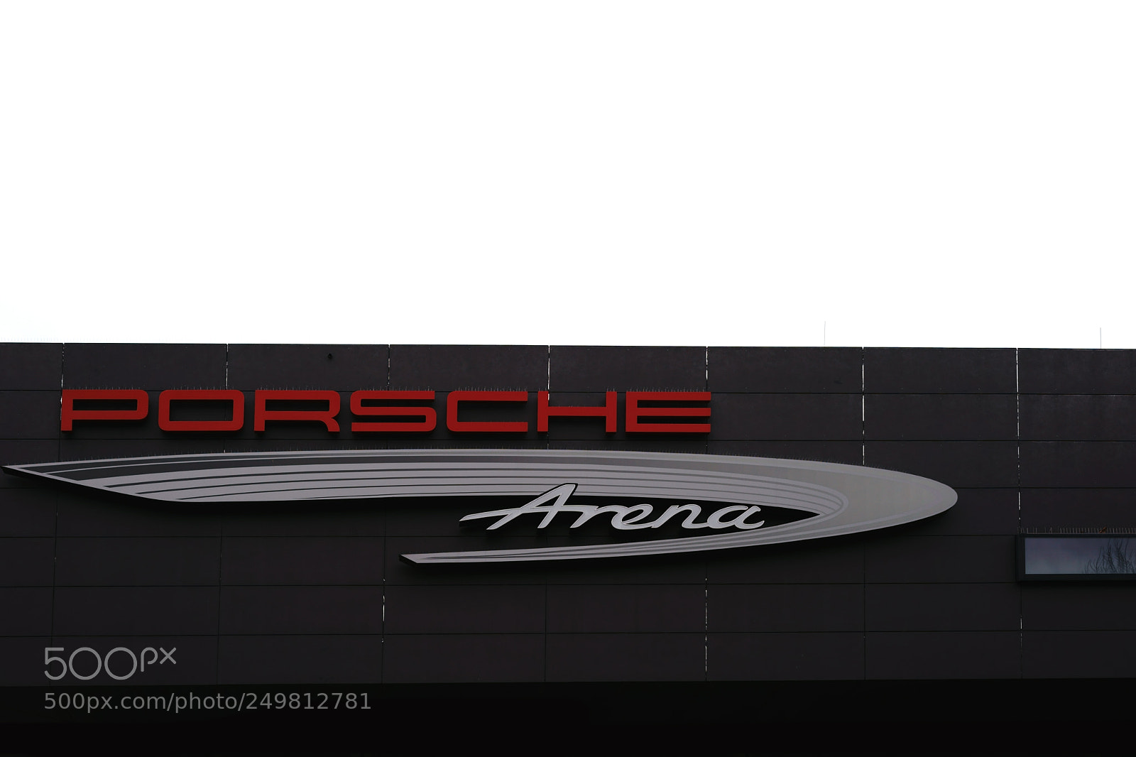 Sony a7 II sample photo. Logo porsche arena stuttgart photography