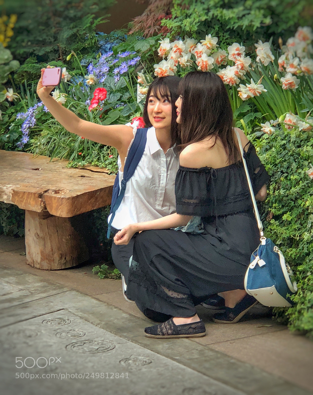 Apple iPhone 8 Plus sample photo. Beautiful selfie at sakura photography