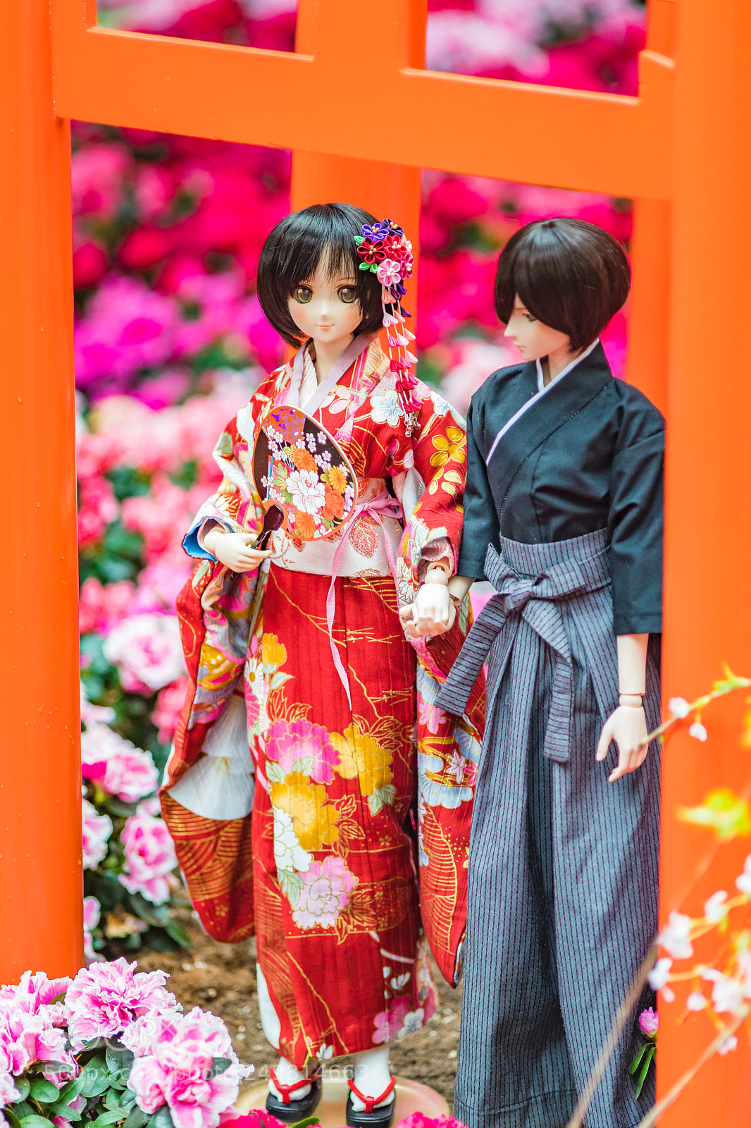 Canon EOS 5D Mark IV sample photo. Japanese kimono dolls photography