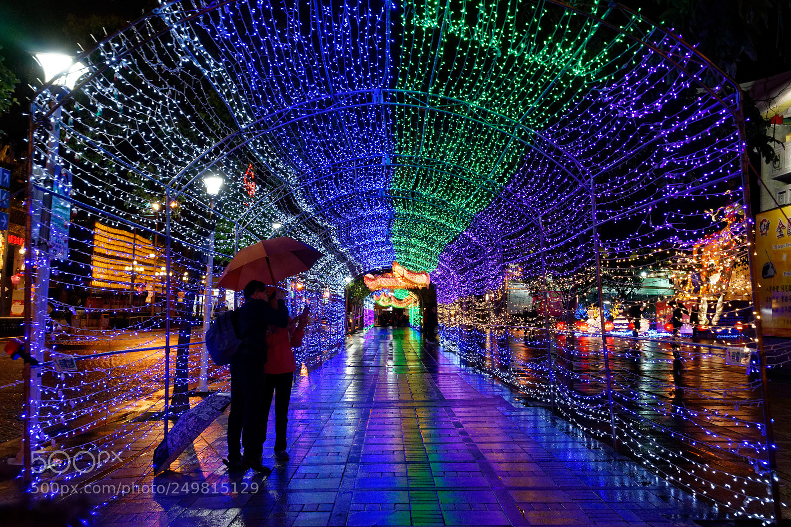 Sony a7 II sample photo. Led tunnel photography