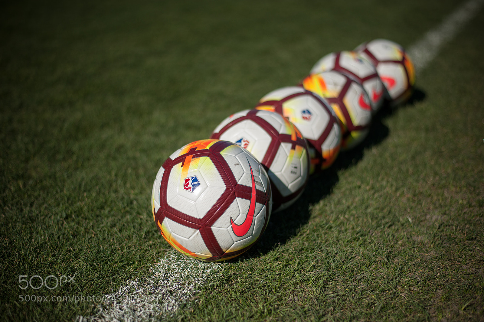 Nikon D700 sample photo. Soccer balls on touch photography