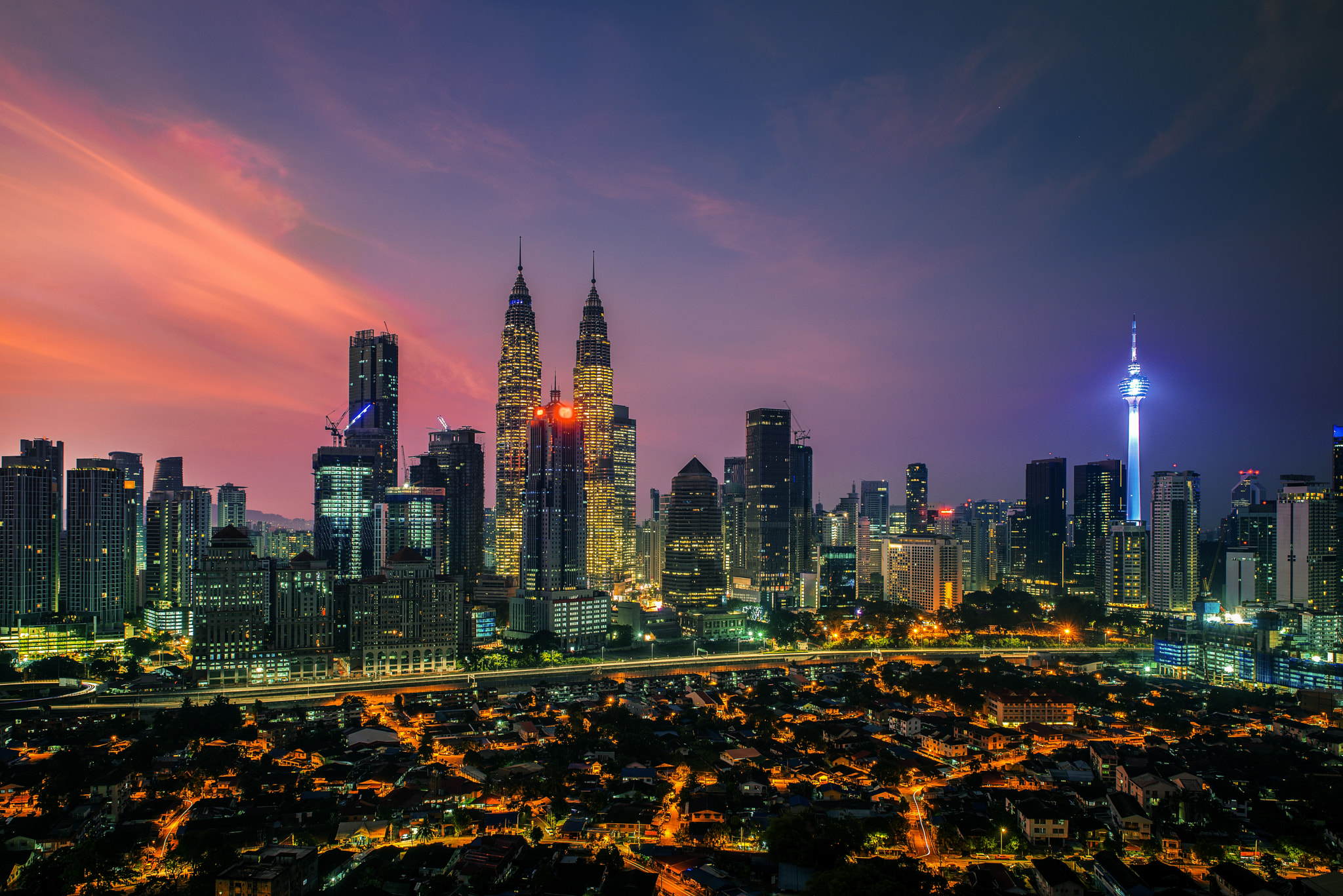 Cityscape of Kuala lumpur city