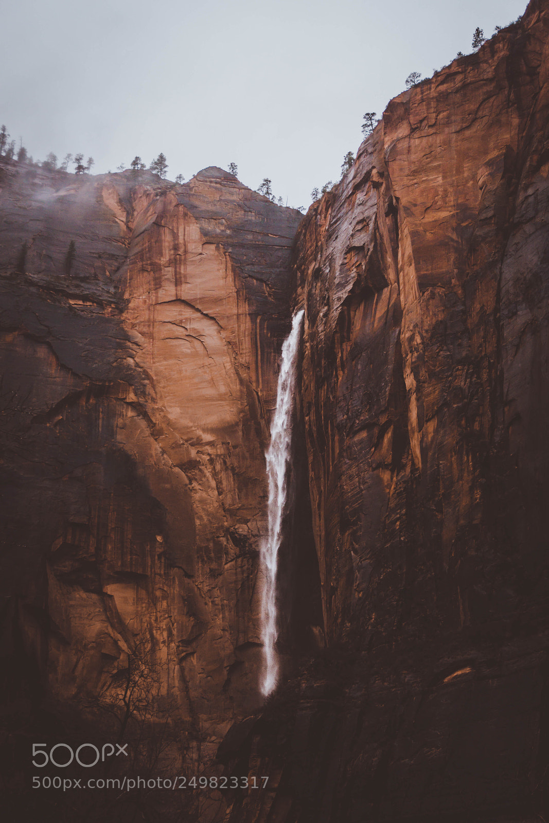 Sony a6000 sample photo. Zion waterfall photography