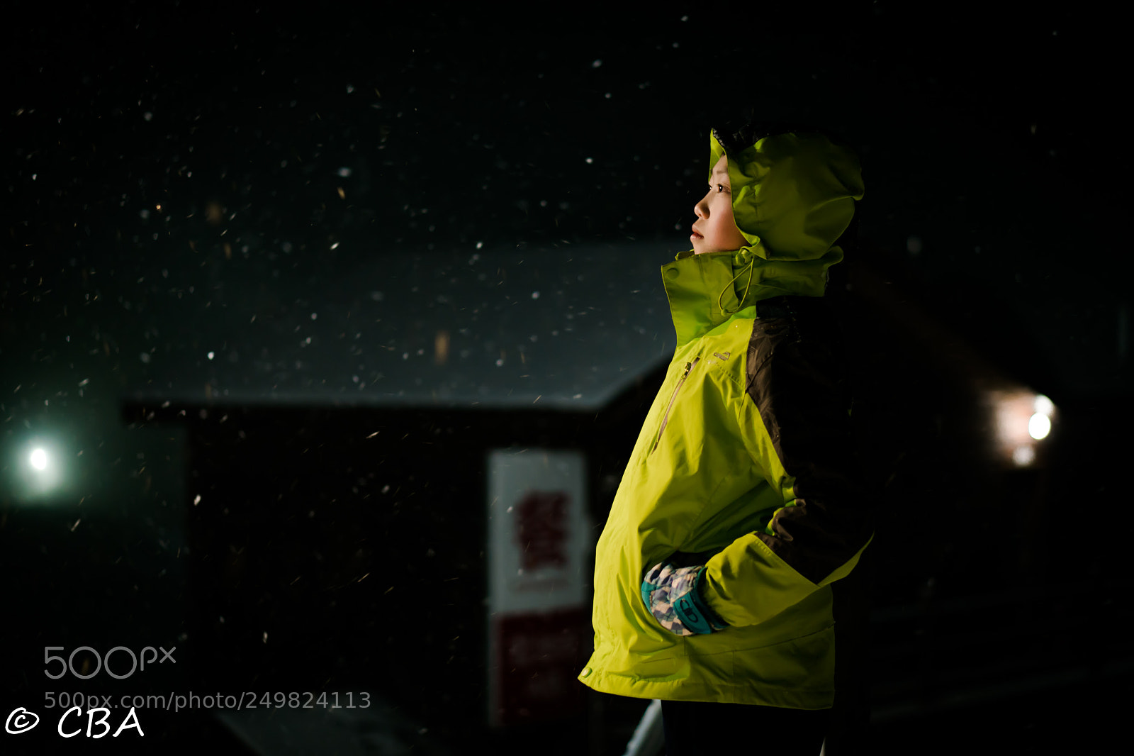 Sony a6300 sample photo. 雪夜 photography