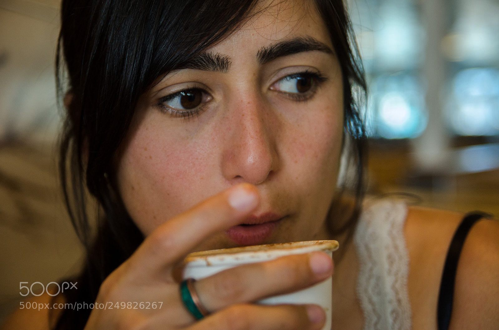 Nikon D7000 sample photo. Young beautiful woman drinking photography